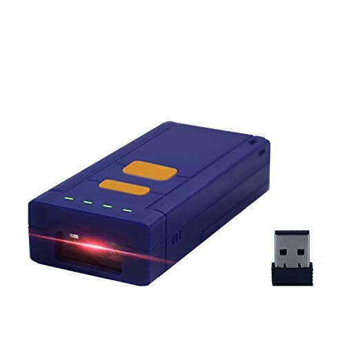 Alacrity Portable 1D and 2D BTWireless Barcode Scanner,Handheld Mini Barcode Reader for Windows,Android,iOS,Mac.Able to Scan Codes on Screen