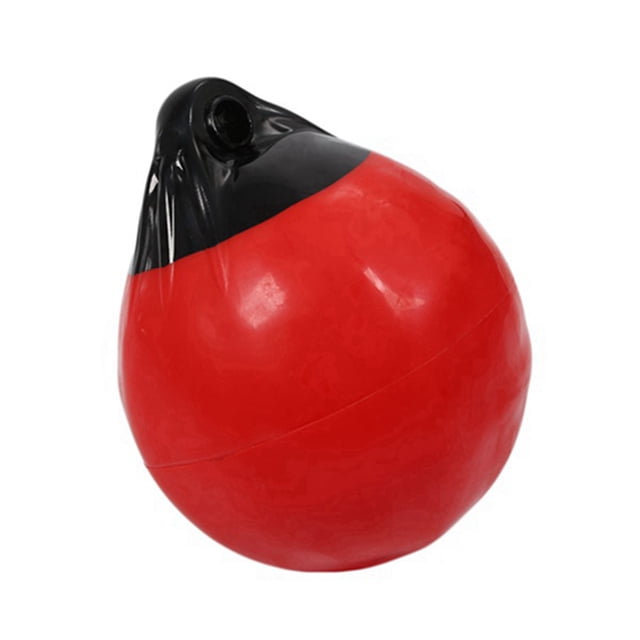Balle d'Amortisseur de Bateau en PVC Robuste, Ancre Ronde, Bouée de Quai, Pare-Chocs, Balle Gonflable, Protection, Bouée d'Amarrage Marine, Rouge