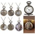 thumbnail image 1 of PVCS Personalized Pattern Steampunk Vintage Quartz Roman Numerals Pocket Watch, 1 of 3