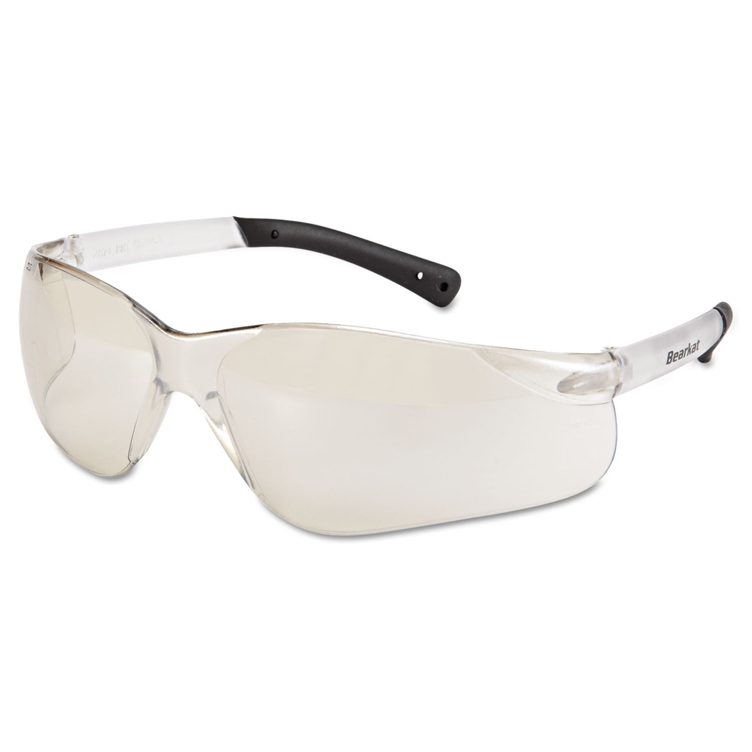 Crews BearKat Safety Glasses Frost Frame Clear Mirror Lens BK119