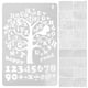 thumbnail image 1 of GOOHOCHY 20 plantillas de dibujo de letras multifunción, plantillas de plástico para letras y números, plantillas de impresión reutilizables (B5), 1 of 8