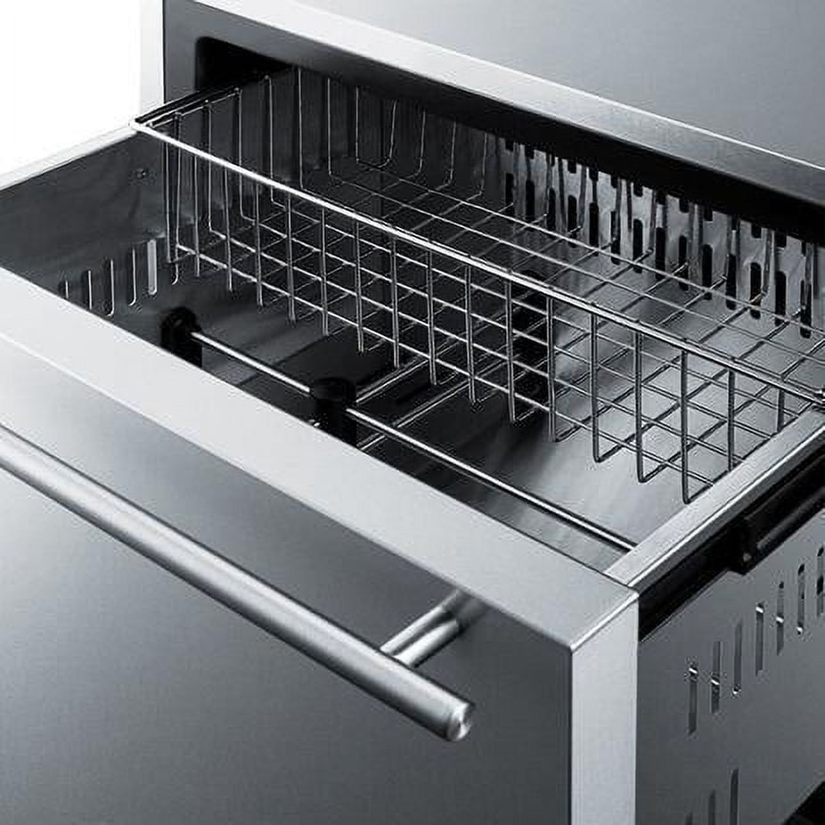 Summit Classic 24-Inch 3.4 Cu. Ft. Double Drawer Refrigerator