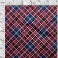 thumbnail image 2 of oneOone Georgette Viscose Fabric Tartan Check Print Fabric By Yard 42 Inch Wide, 2 of 4