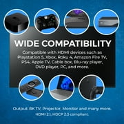 OREI 2 in 1 out 8K HDMI Switch with Audio Extraction, EDID management, HDR10& Dolby Vision (BK-21)
