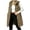 x358/Khaki, variant on Jovrlynd Puffer Vest Women Hooded Zipper Button Long Quilted Vest Winter Coats with Pockets, S-2XL