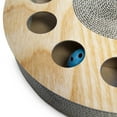 thumbnail image 7 of FurHaven Pet Cat Scratcher | Pie-Shaped Corrugated Cat Scratcher Busy Box with Catnip, Tan Woodgrain, 7 of 7