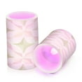 thumbnail image 7 of Yayeee Flameless Candles with Remote Flickering Battery Operated Multi Color Changing, Pastel Pink Geometric, 7 of 7