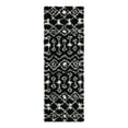 thumbnail image 6 of Unique Loom Moroccan Trellis Shag Collection Area Rug - Meknes (2' x 6' 1" Runner Black and White), 6 of 6