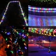 thumbnail image 5 of Guirnalda de luces solares para exterior, 10 m, 100 LED, 8 modos, cable de cobre, cuerda de PVC impermeable para jardines, árboles de Navidad y decoración de interiores (multicolor), 5 of 5