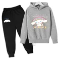 thumbnail image 4 of Traje de moda urbana Cinnamoroll para primavera y otoño para niños y niñas, jersey deportivo para niños y pantalones deportivos, chándal deportivo, 4 of 5