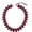 Burgundy, variant on BOOTOOL Chunky Beaded Statement Necklace for Women, Vivid Red Rondelle Bead, Bohemian Style, Adjustable Length, Summer Beach Accessory