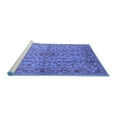 thumbnail image 2 of Ahgly Company Machine Washable Indoor Rectangle Oriental Blue Industrial Area Rugs, 2' x 4', 2 of 4