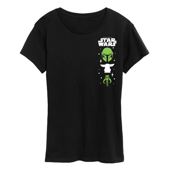 Star Wars - The Mandalorian Mando Icons  - Wo Men's Short Sleeve Graphic T-Shirt