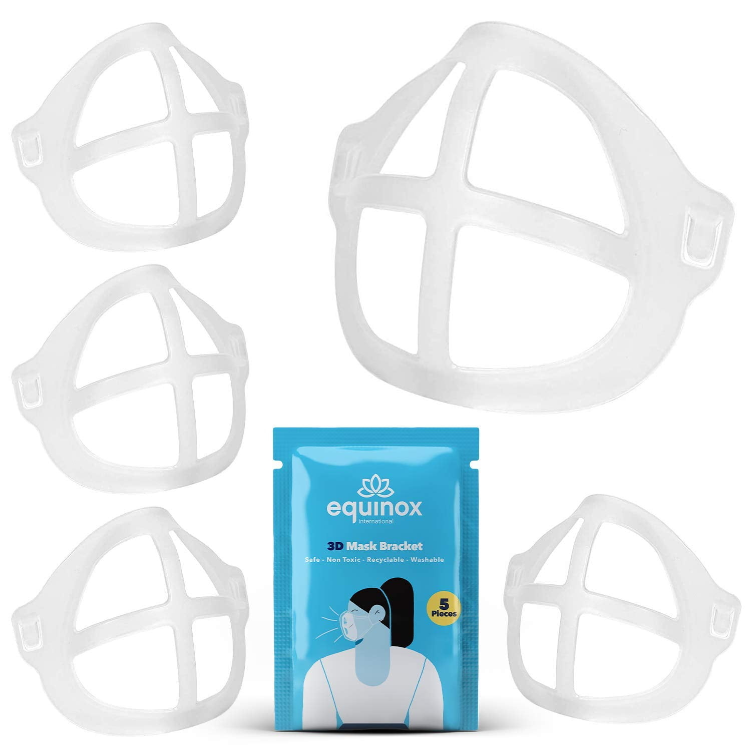 Equinox 3D Face Mask Bracket (5 Piece) Inner Support Frame Lipstick