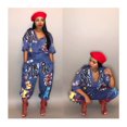thumbnail image 1 of Women's Sexy Monogrammed Flared Leggings Jumpsuit Multiple Colors, 1 of 6