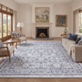 thumbnail image 4 of KUETH Modern 3x5 Area Rugs for Living Room, Non Slip Machine Washable Retro Rugs, Low Pile Chenille Print Rug for Bedroom, Dining Room, Home Office, 4 of 8