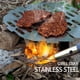thumbnail image 4 of Barbacoa plegable Parrilla de acero inoxidable de acero inoxidable Cerdo de la parrilla de la parrilla Mini chimenea portátil Chimenea de cocinar Rack al aire libre CHEF ACCESORIOS Advancent OD019544-00B, 4 of 6