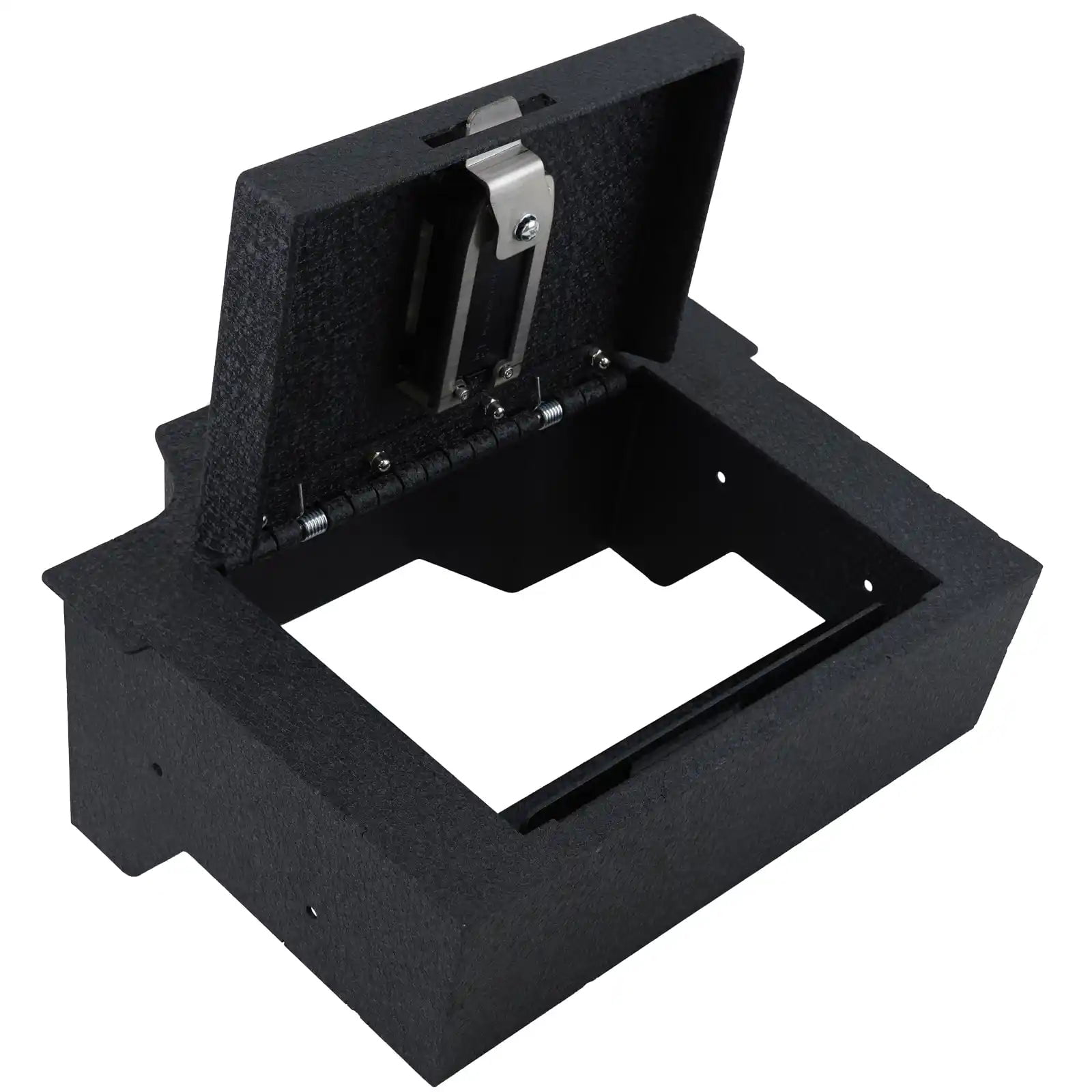 Center Console Safe Gun Safe, WASAI Console Gun Vault Lock box Compatible with RAM 1500/2500/3500 LARAMI/BIGHORN/POWERWAGON 2019-2024, NOT FIT Cup Holder with Cover, Fingerprint Lock with Backup Key.