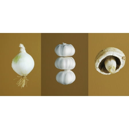 - Onion Garlic And Mushroom PosterPrint
