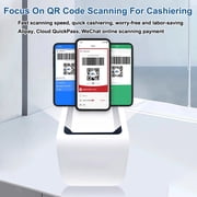 Scanner,Wired Bar Code Scanner Mobile Payment Code Box Usb Payment Code Box Retail Store Restaurant Usb Wired Bar Qr Scanner Mobile Payment Code Supermarket Retail Store Box Usb Wired -white