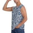 thumbnail image 3 of Balery Paisley4 Camisetas sin mangas para hombre, absorbe la humedad y protege contra el mal olor.-X-Large, 3 of 7