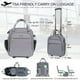 thumbnail image 2 of Bolsa de mano con ruedas EMPSIGN para debajo del asiento, 16 pulgadas, gris oscuro, 2 of 6