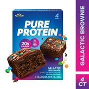 Pure Protein Bars, Galactic Brownie, 20g Protein, Gluten Free, 1.76 oz, 4 Ct
