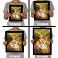 thumbnail image 7 of IBA Indianbeautifulart Indian Goddess Saraswati With Her Veena Picture Frame Auspicious Hindu Goddess Of Knowledge Poster With Frame Wall Decor&nbsp;For Home/ Office/ Temple, 7 of 7