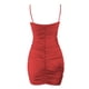 thumbnail image 5 of Vestido camisola sin mangas de color liso con cuello en V para mujer: estilo informal para primavera-verano, cintura elástica, ideal para fiestas y vacaciones., 5 of 8