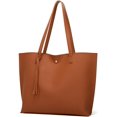 thumbnail image 2 of Bolso de mujer con borlas, bolso de madre, bolso de hombro de gran capacidad, estilo europeo y americano., 2 of 5