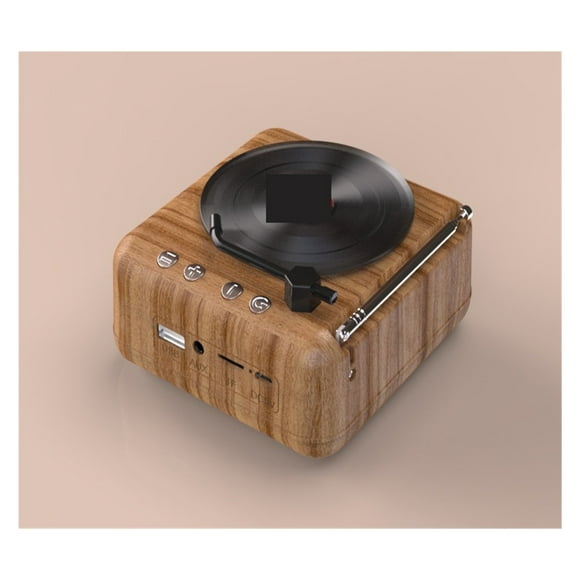 Atomic Vinyl Record Player Speaker Creative Vintage Loudspeaker Sound Radio Away From The Heart Gift ,Simple Setup