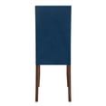 thumbnail image 6 of Castle Place Elegant Button Tufted Velvet Upholstered Dining Chairs, Navy Blue, Set of 2, 6 of 9