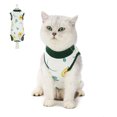 thumbnail image 1 of Traje de recuperación quirúrgica para gatos, ropa posoperatoria, pijama, ropa para mascotas de interior (aguacate) L, 1 of 5