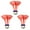 Orange, variante sur Volants de Navette d'Extérieur Coupe-Vent 3 Pcs, pour l'Entraînement de Badminton Ballon en Nylon
