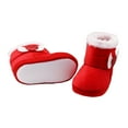 thumbnail image 4 of xiaxaixu Baby Girl Shoes Non-Slip Walking Soft-Soled Plush Heart Snow Boot, 4 of 5