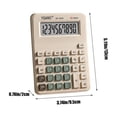 thumbnail image 3 of CASAFUN Desktop Calculator Large LCD Display 10 Digit Number Big Button Tax Financial Accounting Calculator, Battery and Solar Powered for Desk Office Home Business Use back to School Supplies, 3 of 7