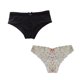 thumbnail image 1 of Duo pack panty estilo bikini liso negro y estampado Carnival mod. 71423-71134 M, 1 of 3