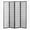 Black 138, variant on 4 Panel Oriental Shoji Screen Room Divider, Black - Japanese Privacy Partition for Small Spaces, Lightweight Wood Frame, 71 H