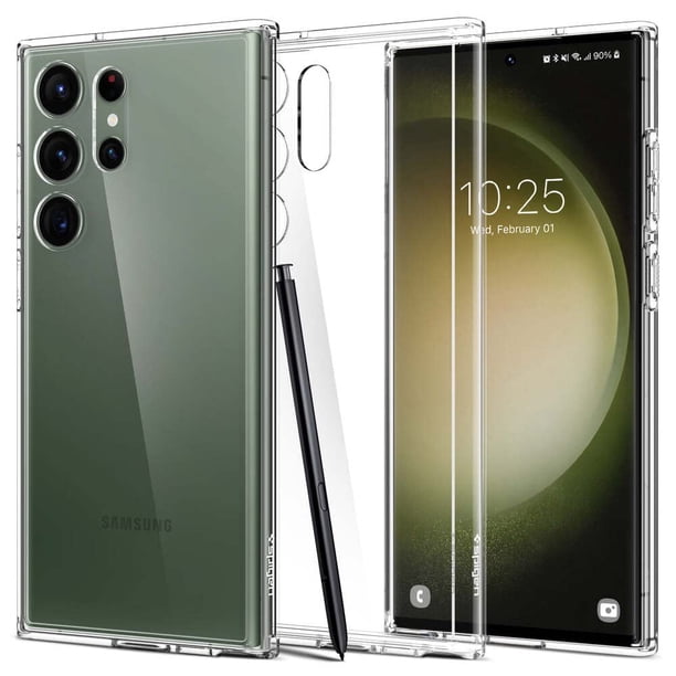 Carcasa Spigen Ultra Hybrid para Galaxy S23 Ultra 2023 Transparente