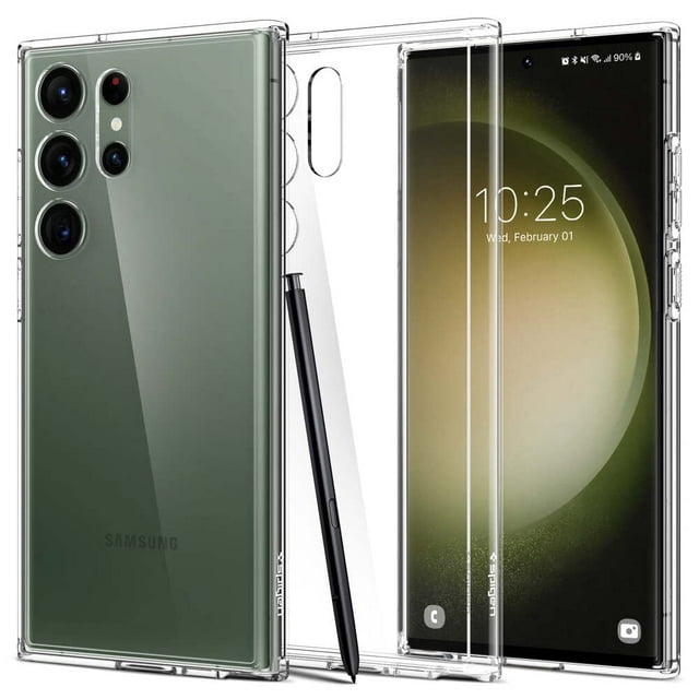 Carcasa Spigen Ultra Hybrid para Galaxy S23 Ultra 2023 Transparente