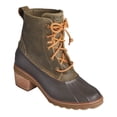 thumbnail image 1 of Women's Sperry Top-Sider Saltwater Heel Leather Duck Boot Olive Leather/Rubber 5.5 M, 1 of 6