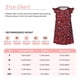 thumbnail image 3 of Fotbe Red Glitter Vestido de Dormir para Niñas de 3 a 10 Años, Mangas Cortas, Estilo Princesa, Pijama Camisón con Mangas Voladas-Medium, 3 of 6