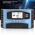 thumbnail image 4 of MPPT Solar Charge Controller, MPPT 40/50/60/100A Solar Charge Controller Dual USB LCD Display 12V 24V Auto Focus Tracking Solar Panel Regulator, 4 of 7