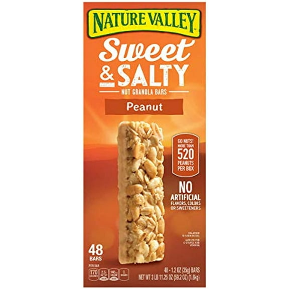 Nature Valley Granola Bars 48 Count Value Box (Peanut 1.2 Oz)