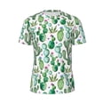 thumbnail image 5 of Wukai Cactus Plants1 Print Men's Short-Sleeved Mesh T-Shirt,Quick-Dry Short Sleeve Workout T-Shirt-X-Large, 5 of 8
