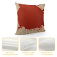 thumbnail image 4 of JEUXUS Decorative Square Throw Pillow Cover Dirty Red Splattered Spray Ink Watercolor Colorful Blob Spectrum Splashing Artwork White Abstract Pillow Cover for Sofa Couch Home Decoration, 4 of 5