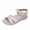 Beige, variant on Women's Flat Sandals, Summer Breathable Footwear for Women, Womens Fashion Casual Warm Weather Recent Solid Color Thick Sole Beach Peep Toe Wedge Shoes
