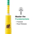 thumbnail image 3 of Buddy Lee Beaded Speed Jump Rope - Yellow/Green, Bamboo Shaped Handles | Soft TPU Beads, High Density Nylon Rope | Perfect For Schools, Gym & Outdoor Jumping | Great for Rope Releases | Kids & Adults, 3 of 5