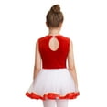 thumbnail image 2 of YEAHDOR Toddlers Girls Santa Christmas Party Costume Shiny Sequins Big Bow Decor Ballet Dance Dress A Red 6, 2 of 7