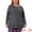 Dark Gray, variant on Women's Plus Casual Long Sleeve Ruffled Hem Blouse 2X Green